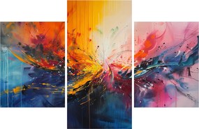 Kép - Színes absztrakció (90x60 cm)