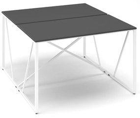 ProX asztal 118 x 137 cm, grafit / fehér