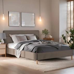 Franciaágy 160 cm Nodrizas (bézs) (ágyráccsal). Akció -18%. 1119168
