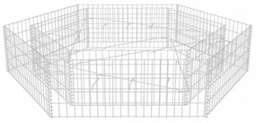 hatszögletű gabion magaságyás 200 x 173 x 40 cm