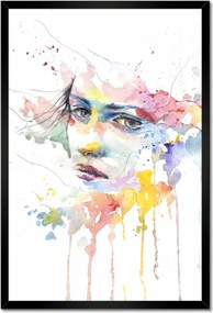 Poszterek keretben 40x60 Akvarell Portré figura