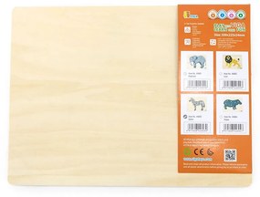 Gyermek fa puzzle Montessori Viga Zebra