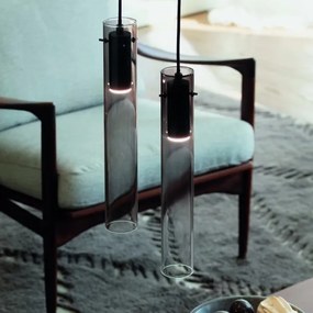 Ideal Lux - LED Csillár zsinóron FLAM LED/10W/230V átm. 6 cm CRI 90 szürke