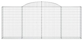 20 db íves horganyzott vas gabion kosár 300x30x120/140 cm