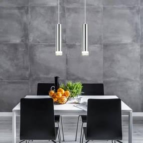 Csillár zsinóron ARMIN 2xGU10/10W/230V fényezett króm