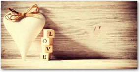 Fotó kép fotó edzett üveg Szerelem 140x70