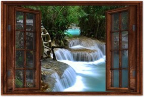 Poszterek 90x60 Fa malom a folyón