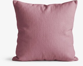 Goldea muszlin párnahuzat - pasztell borvörös 50 x 50 cm