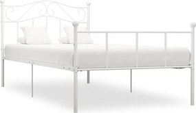 vidaXL fehér fém ágykeret 100 x 200 cm