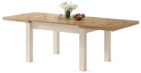 Mazzoni ROYAL Artisan Tölgy/Bézs (Pezsgő) - 270 cm-es NYITHATÓ ASZTAL!