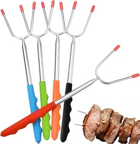 Tábortűz Pálca Szett Grill Tűzrakó Pálca Teleszkópos 4 Db Villa