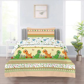 Dino TiaHome pamut lepedők - Detský set 130x90cm + 65x45cm