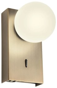 Redo 01-4658 - LED fali lámpa NORMA LED/5W/230V CRI 90 USB bronz