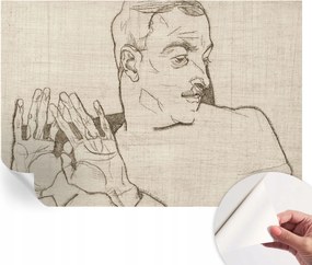 Öntapadós tapéta Fali furnér 3D hatás Kifejező figura 152x104 cm