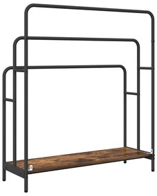 Ruhaszárító polcokkal Füstölt tölgy 90 x 30 x 100.5 cm Faanyag