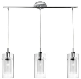 Searchlight 3303-3CC - Csillár zsinóron DUO 3xE14/60W/230V fényes króm