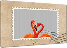 Festmények 120x80 Flamingók