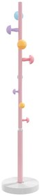 rózsaszínű porszórt vas ruhafogas 172 cm
