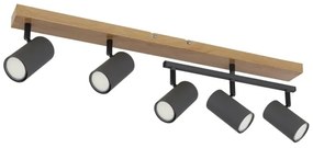 Globo 57911-5G - spotlámpa ROBBY 5xGU10/35W/230V barna/fekete