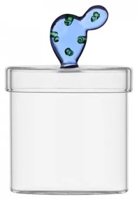 Kék kaktuszos üvegedény fedővel - Ichendorf (322857)