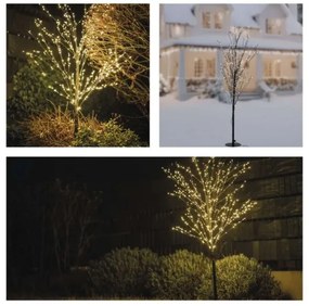 LED kültéri karácsonyi dekoráció 600xLED/3,8W/230V 120 cm meleg fehér IP44