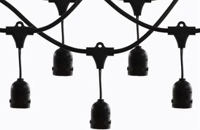 Mulin LED-es kerti lámpa, 5 méter, 10 db E27-es Led izzó tartó