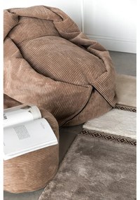 Világosszürke buklé gyerek babzsákfotel Cocoon 120 – SLOWDOWN