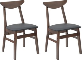 vidaXL Étkező Székek 2 pcs Világos Barna 42 x 47.5 x 81 cm