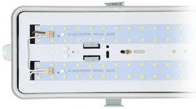 Ecolite LED-fénycső lámpatest, 60cm, 20W, Economy