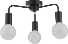 Dar Lighting modern mennyezeti lámpa dena matt fekete darden5322