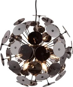 Matt fekete függőlámpa Discalgo – Trio