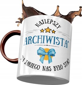 Bordó bögre Levéltárosnak A Legjobb Levéltáros Nyomtatott Fotóval