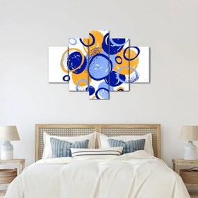 Kép - Világos motívum körökkel (150x105 cm)