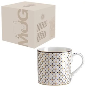 Elegáns porcelán bögre Charles Pozzi Milano díszobozban