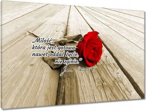 Vászonkép 90x60 II. János Pál pápa idézetek