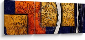 Az absztrakció képe (órával) (90x30 cm)