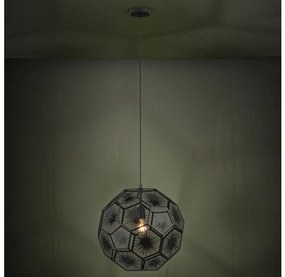Eglo 39619 - Csillár zsinóron SKOURA 1xE27/60W/230V 50 cm fekete