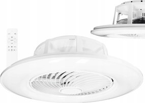 Mennyezeti lámpa Led ventilátorral 72W 56cm 3 szín Falra szerelhető távirányító