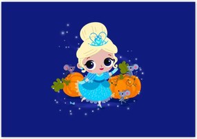 Poszterek 100x70 Hamupipőke egér hintó