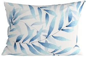 2 db mikroszálas díszpárnahuzat szett KOVENDI 50x70 cm, kék-fehér