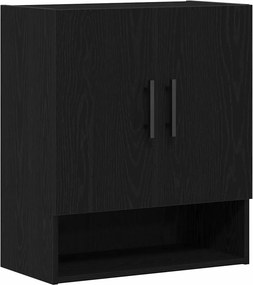 vidaXL Fali szekrény Fekete tölgy 60 x 31 x 70 cm Faanyag