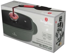 BerlingerHaus Pecsenyesütő fedővel és aroma gombbal Matte Green Collection BH/8775
