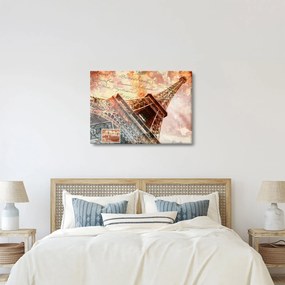 Kép - Eiffel-torony vintage stílusban (70x50 cm)