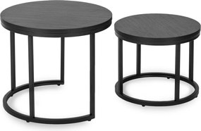 Dohányzóasztal szett fekete színben MANU