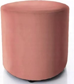 Puff kárpitozott lábtartó velúr ülőfelület rózsaszín Doti B fésülködőasztalhoz