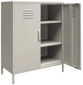 Világosszürke fém szekrény 79x100 cm Bradford – Støraa