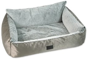 Ezüstszínű fekhely kutyáknak 78x60 cm Dog Fantasy Lux Platinum – Plaček Pet Products