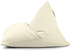 Krémszínű buklé babzsákfotel Razz – SLOWDOWN