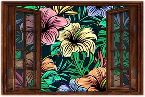 Poszterek 120x80 Monstera Zöld levél