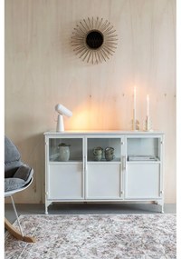 Fehér fém tálalószekrény 35x80 cm Miya – White Label